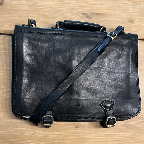 NWOT I Medici Leather Firenze Briefcase Messenger Bag - Picture 5 of 14